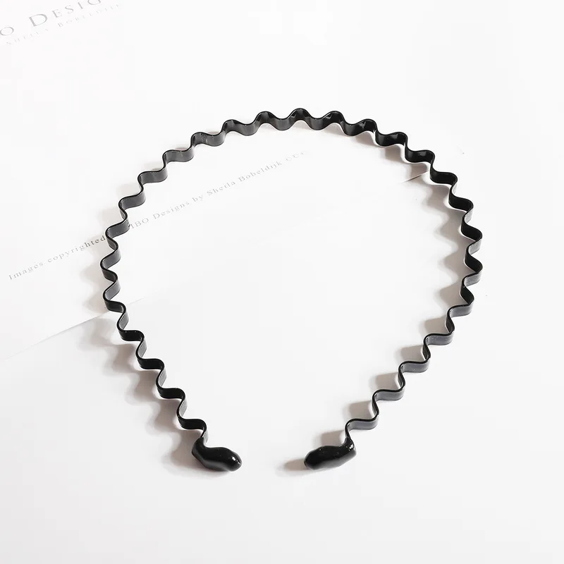 NEW 8types Hot Sale unisex Simple and elegant Wave Shape Black Hair Clips Women And Handsome Men Beauty modeling tool hair clamp |