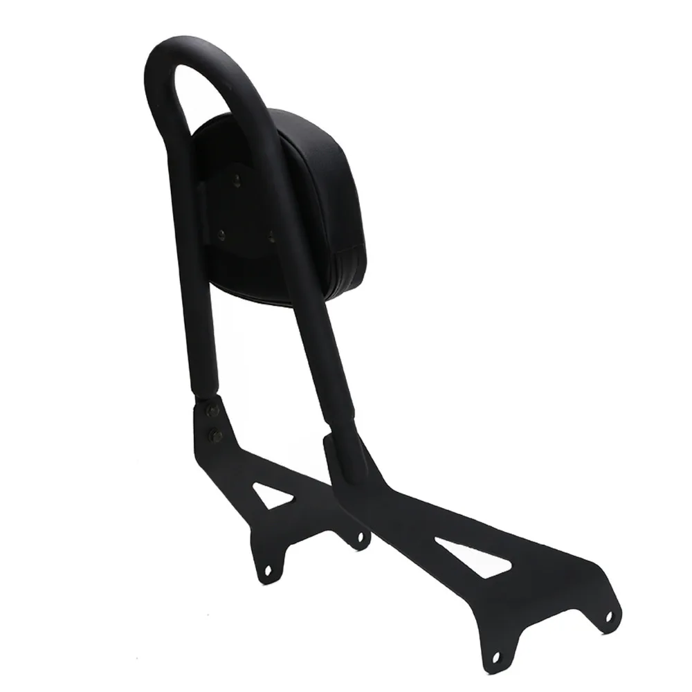 Черные мотоциклетные спинка сзади пассажирских Сисси Бар Кронштейн w/Подушка Pad