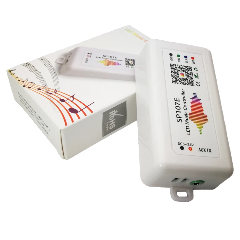 Светодиодный пиксельный контроллер с Wi Fi RGB SP107E Bluetooth музыка SPI TTL для WS2812B WS2811 SK6812