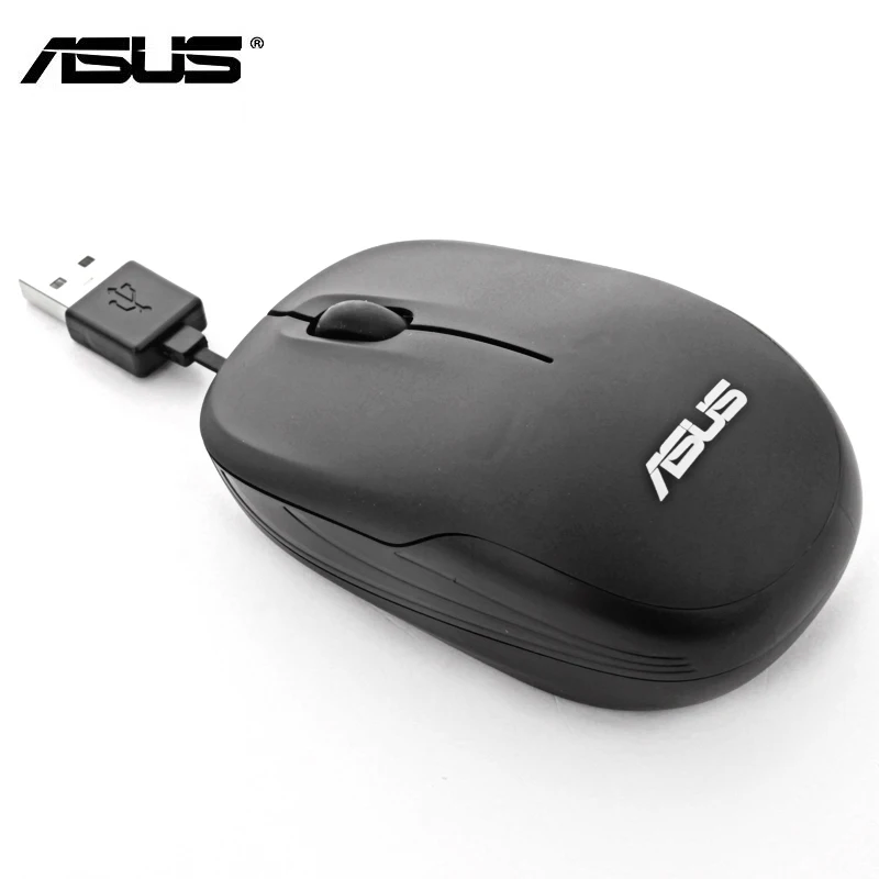 ASUS UT220 Выдвижная USB оптическая мышь Cabel для ноутбука черный|Комплекты плюс