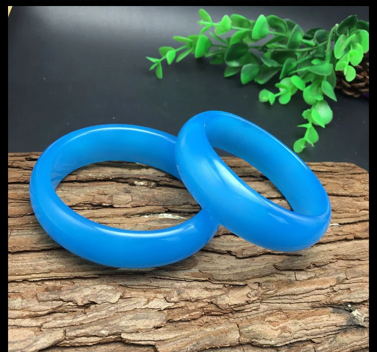 Чистый натуральный голубой халцедон Агат браслет|gift gifts|gift accessoriesgift bracelet |