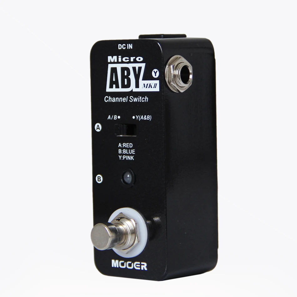 Педаль для гитарных эффектов/MOOER Micro ABY Channel Switch Pedal/полностью металлический корпус