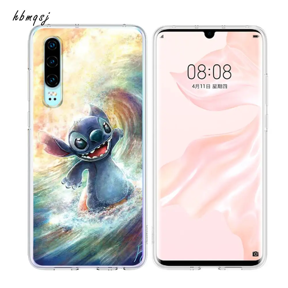 Мультяшный чехол для huawei p30 lite силиконовый мягкий милый телефона pro |