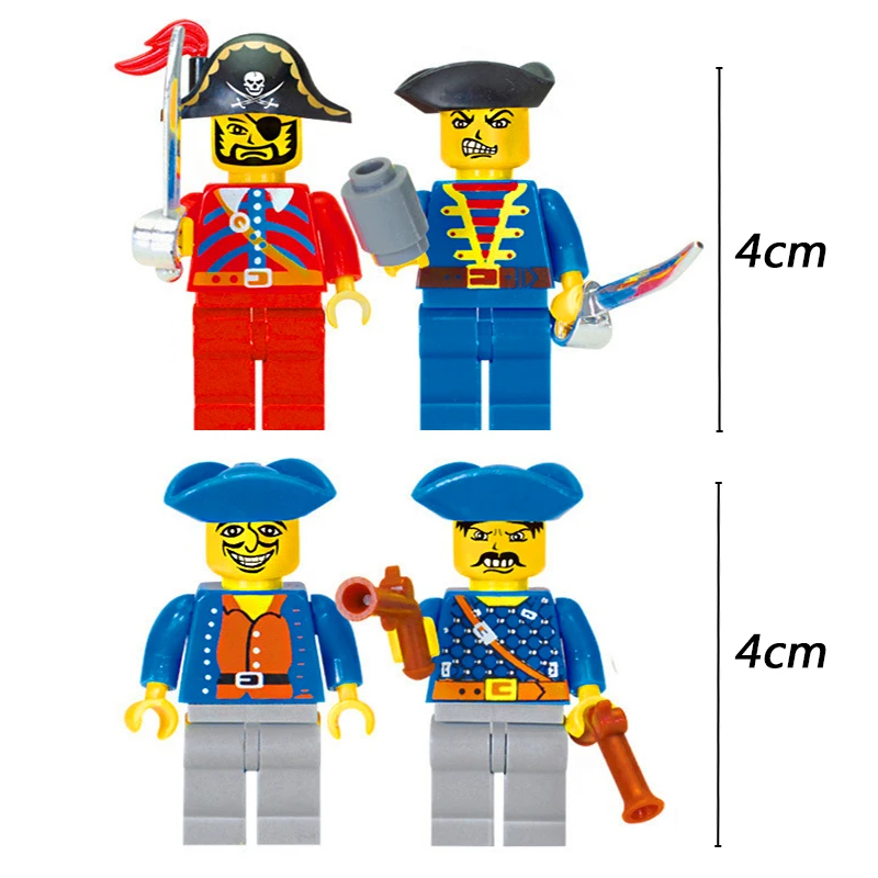 Enlighten 304 Caribbean Bounty пиратский корабль лодка строительные блоки наборы кирпич Playmobil