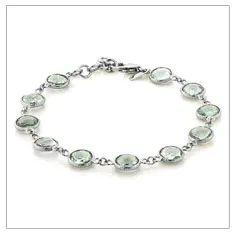 GemStoneKing 925 пробы Серебряные Серьги с драгоценными камнями 4,00 cttw зеленый Аметист Женские Висячие Серьги