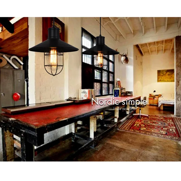 Современные короткие барные лампы Классическая Лофт деревенская птичья клетка