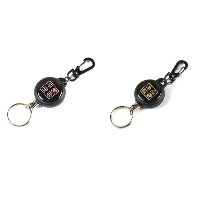 1PC EDC Portable Scalable Retractable Keychain Anti-lost Anti-theft Key Spring Rope ABS Shell Outdoor Camping Equipment | Спорт и
