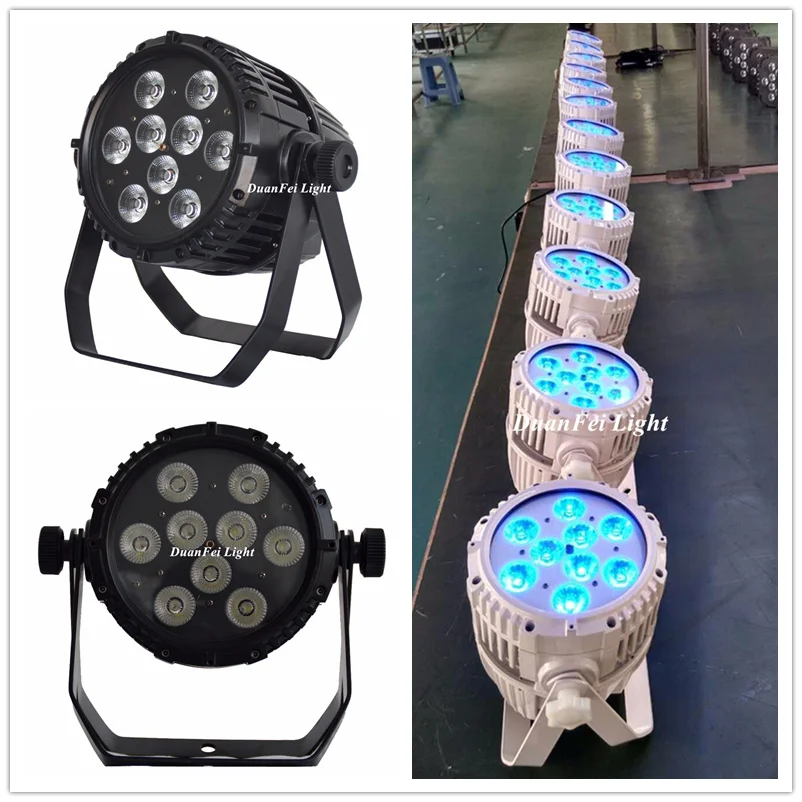 24 lot Waterproof par 64 led 9x18w rgbwa+uv battery wireless can outdoor wedding uplightings | Освещение