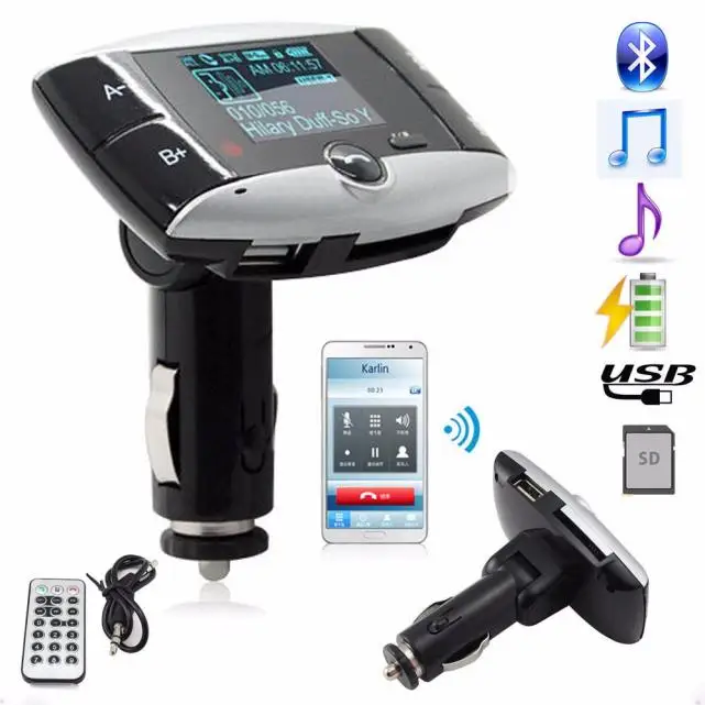 CARPRIE 1,5 'lcd автомобильный комплект MP3-плеер Bluetooth fm-передатчик модулятор SD MMC USB пульт дистанционного управления подарок M#0523