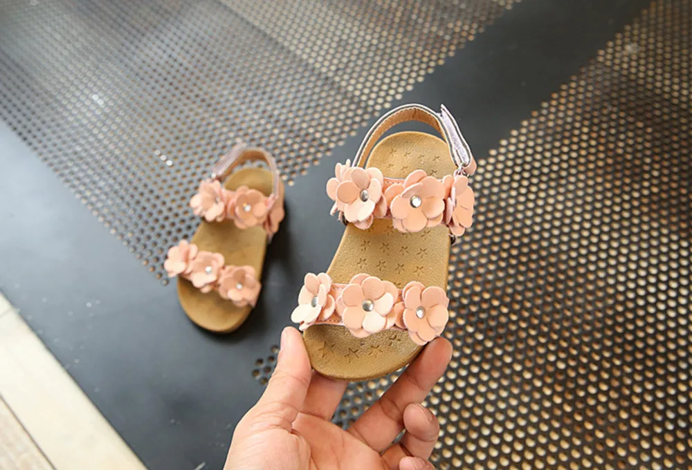 Новинка Модные сандалии из искусственной кожи для маленьких девочек 0 5 лет