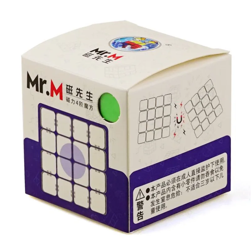 Shengshou sengso Mr.M 4x4x4 Магнитный магический куб черные Профессиональные магниты