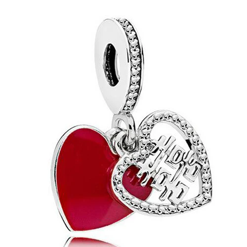 Свежий стиль гамбургер картофель фри замок цветок хрустальные подвески бусины