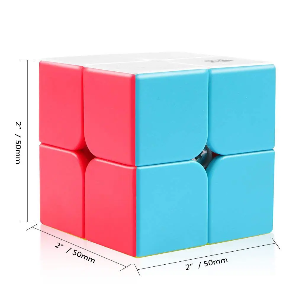 2x2 QIYI Magic Cube игры дети головоломки плавной скорость отжима игрушки с подставкой