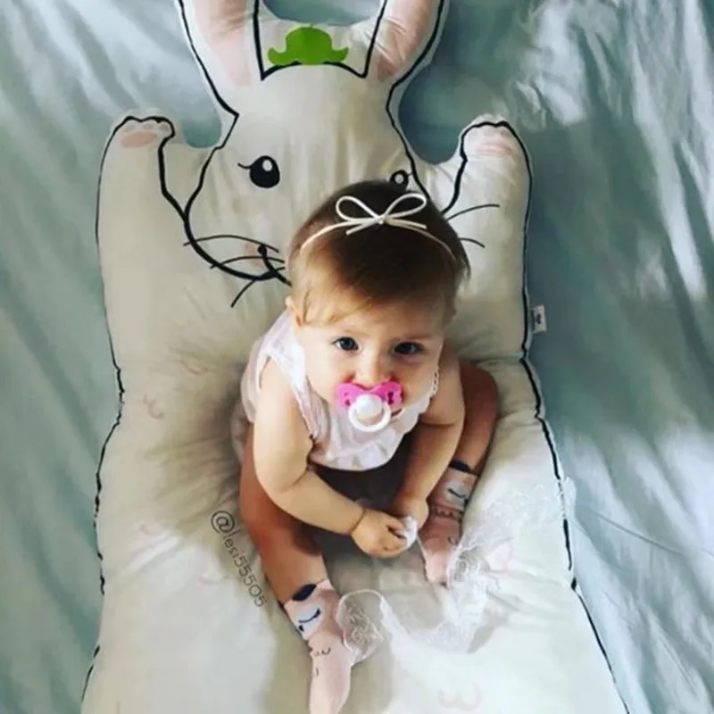 Детский игровой коврик женские зимние домашние тапочки с милыми кроличьими