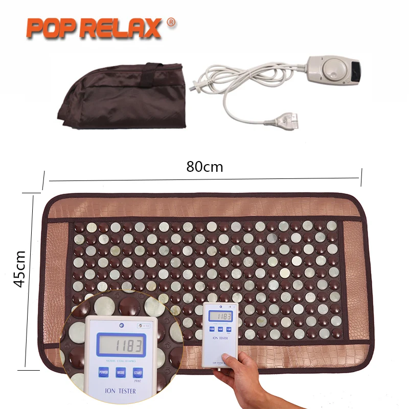 Массажный матрас POP RELAX турмалин нефрит германиевый ионный Электрический нагрев