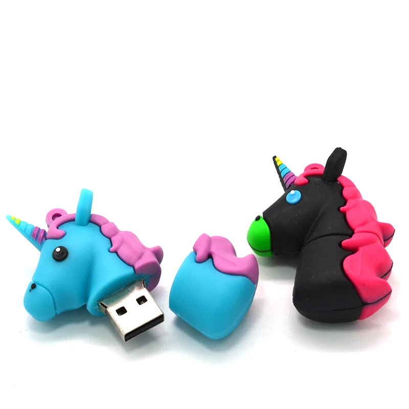 Новый стиль в виде единорога из мультфильма USB флэш накопители реальной Ёмкость