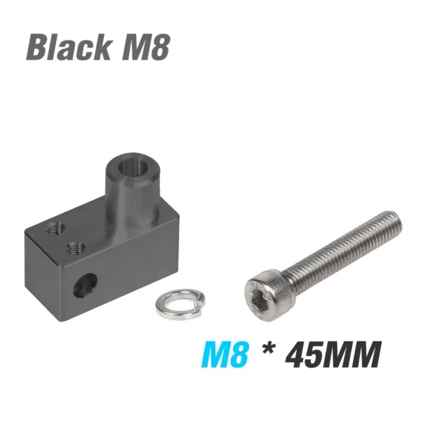Black M8 BOSMAA 2 комплекта светодиодный кронштейн для фар мотоцикла рамка Слайдеры без разреза защита от крушения автомобиля для вождения противотуманных фар Универсальное крепление - Цвет: Black M8