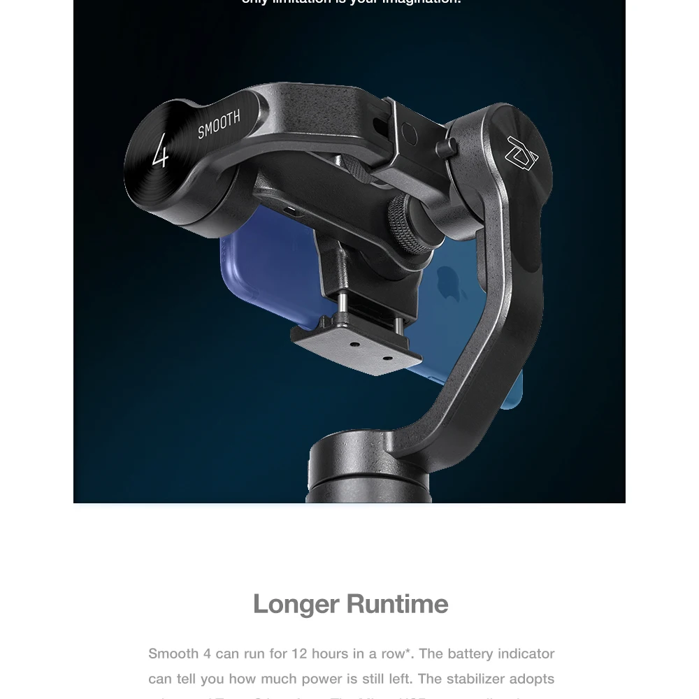 Zhiyun Smooth 4 гладких Q2 3-осевой ручной шарнирный стабилизатор для камеры GoPro для смартфонов экшн Камера комплектующие для мобильных телефонов: тач скрин(Д х Ш х В XR 8 huawei P30