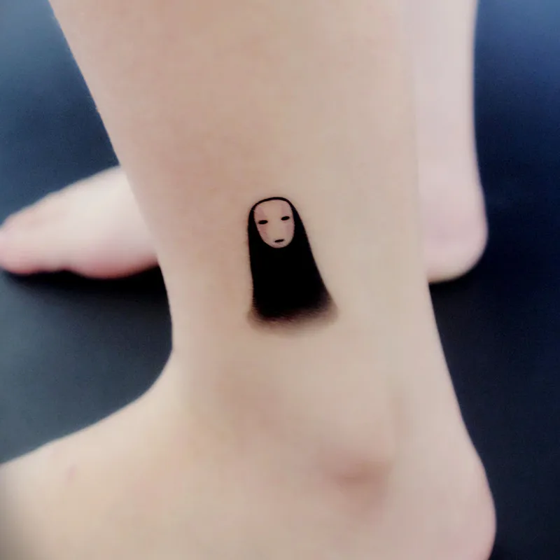 

Japanese Anime Spirited Away No Face man Tattoos Cosplay Accessories Free Shipping