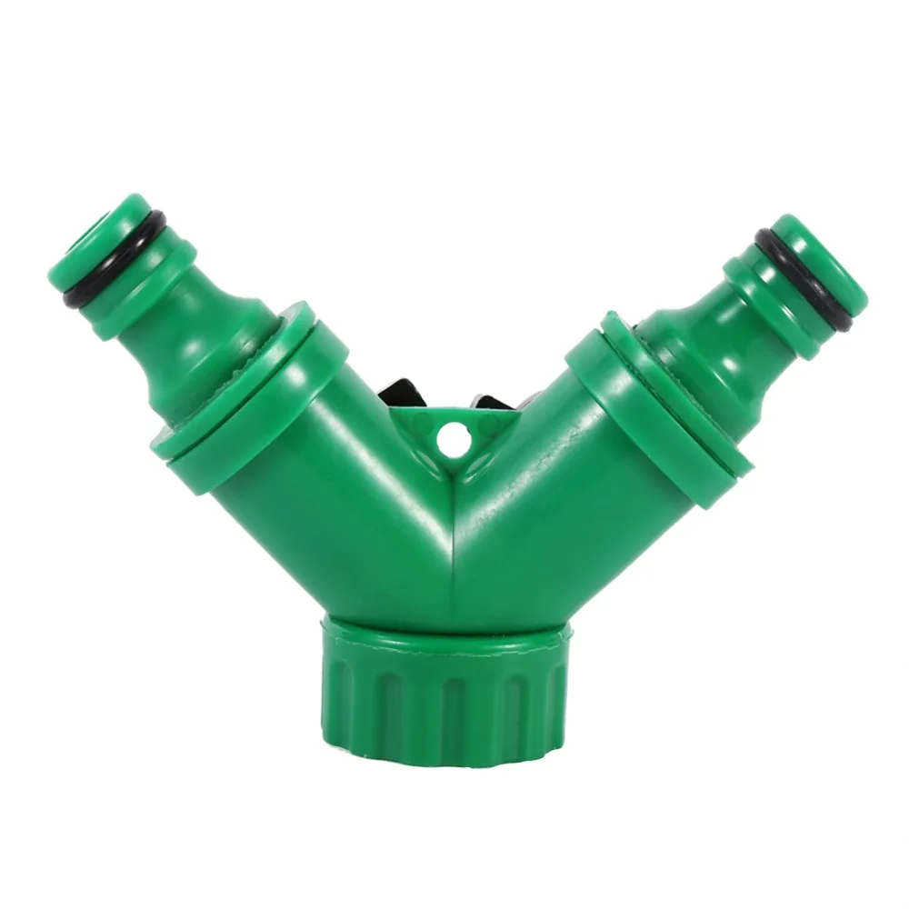 1PCS 2 Way Tap Garden Hoses Pipes Splitters ABS Plastic Hose Pipe Tool Connector Adapter tools |