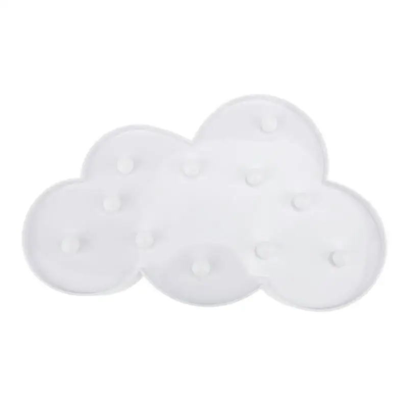 white cloud 1/3 предметов; милые принты; зимние детские носки, лошадь, облако, светильник 3D звездой луной ночью светильник светодиодный милые маркеры знак для детские, для малышей Украшения в спальню детская игрушка в подарок - Цвет абажура: white cloud