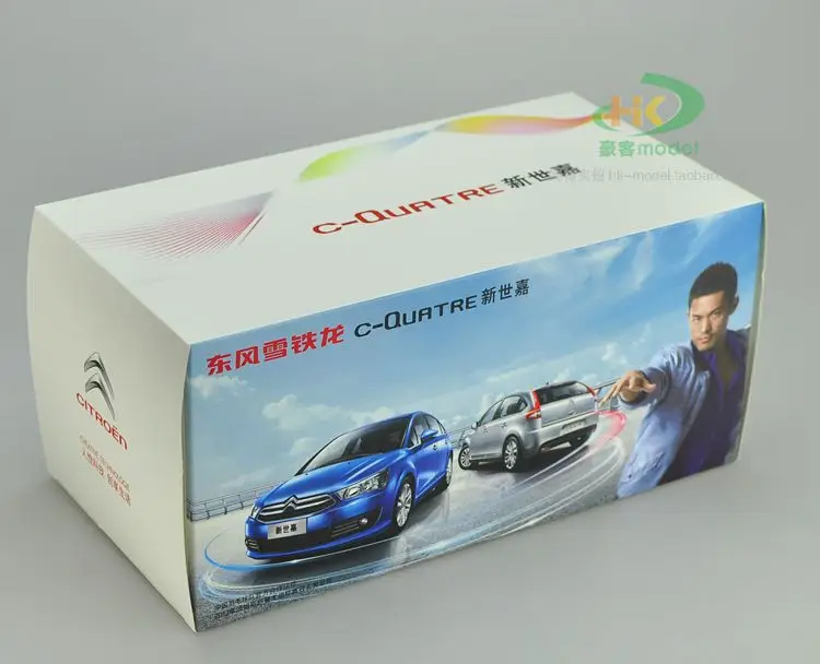 1:18 Citroen C-Quatre 2012 хэтчбек литая модель автомобиля игрушка Коллекция подарков оригинальная коробка