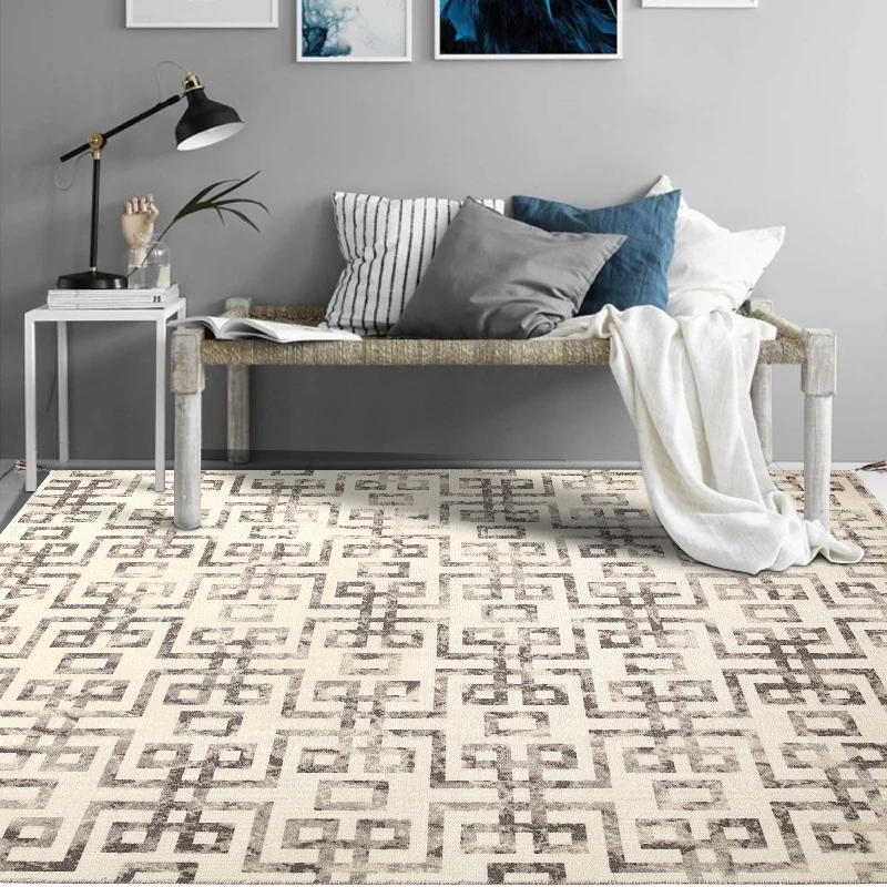 Новый китайский ковер ручной работы из натуральной шерсти для гостиной