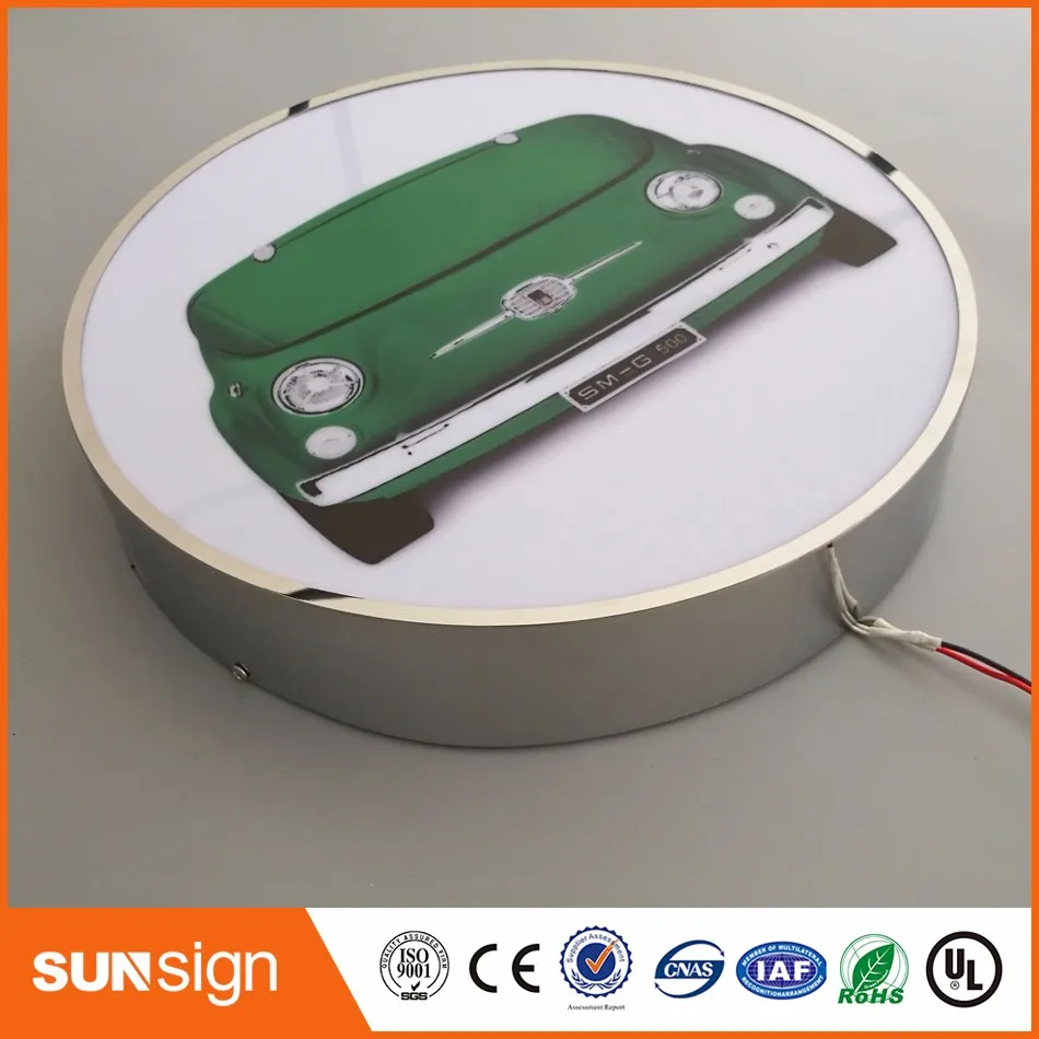 3D акриловый рекламный светодиодный подсвеченные буквы светильник ящик витрина