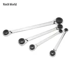 1 шт. двухсторонний Трещоточный ключ 4 в 1 Многофункциональный гаечный ключ 8-10-12-149-11-13-1516-17-18-1917-19-22-24 мм двухсторонний ручной инструмент