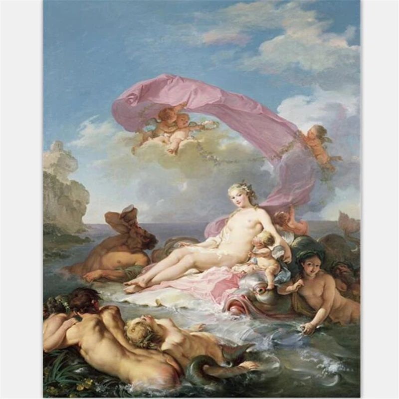 

beibehang Large Custom Wallpaper Mural European Western Mythology Oil Painting Decorative Painting Archeology Backdrop Wall