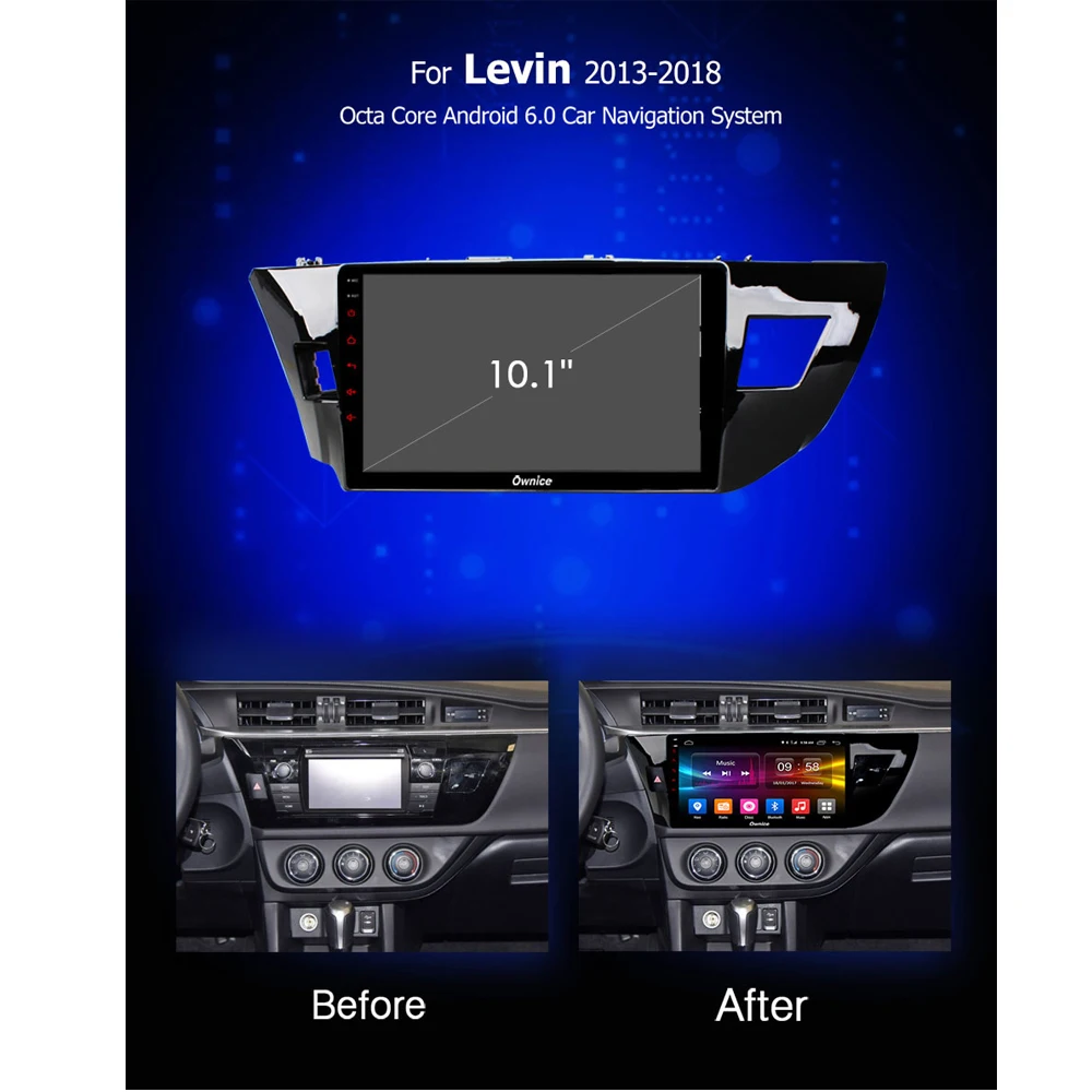 Автомобильный DVD-плеер Android 9 0 10 1 &quotIPS 8 Core 4 Гб 32G GPS радио для Toyota Corolla Levin E170 E180 2014 2015