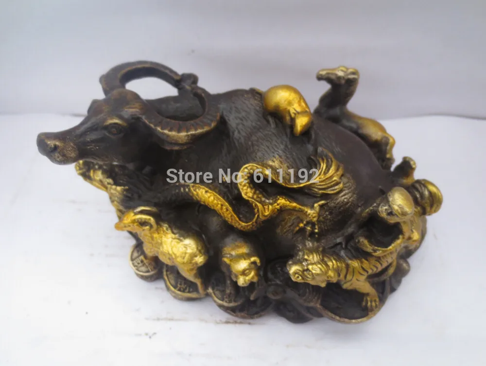 Народное искусство ручной работы бронзовая позолоченная зодиакальная