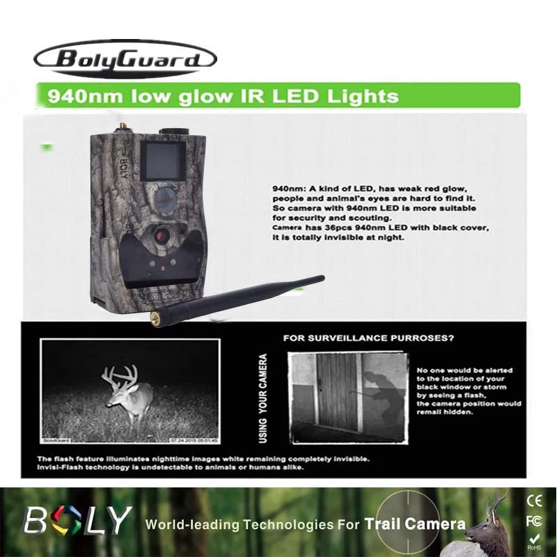 Bolyguard Trail Camera 2G 18MP фото ловушки MMS GSM 1080P ночное видение охотничья ловушка камера