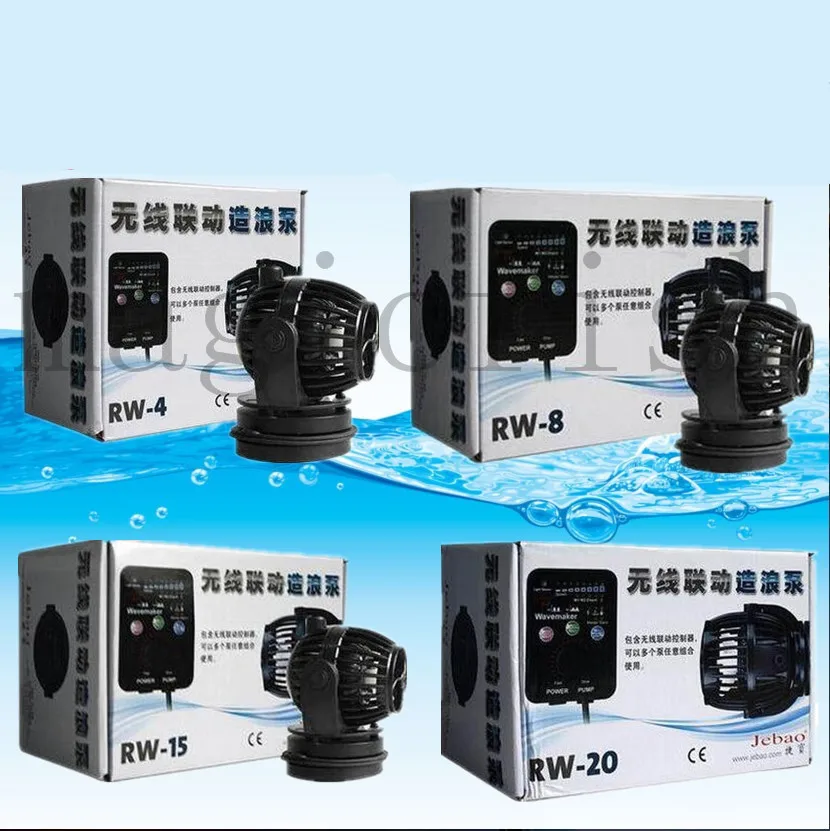 Jebao RW-4 RW-8 RW-15 RW-20 RW4 RW8 RW15 RW20 RW 4, 8 15 20 морской аквариум Wave Maker для Беспроводной Master/Slave насос Управление