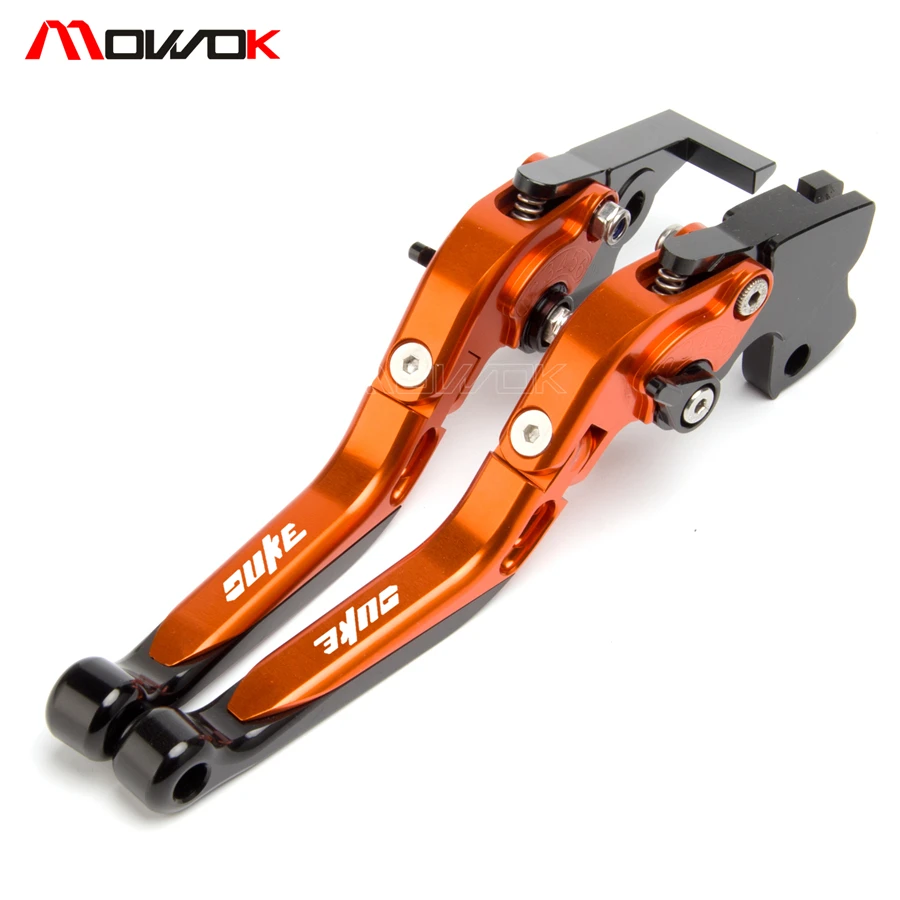 Складные раздвижные тормоза с ЧПУ для мотоциклов KTM Duke RC 125 200 390 Duke390 RC390 оранжевые
