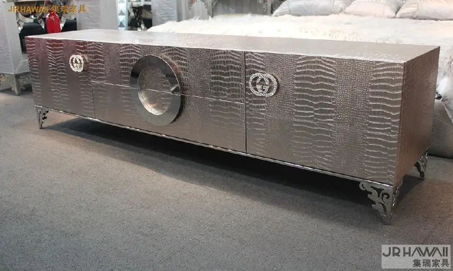 Домашняя мебель для гостиной подставки телевизора современный стиль кожаной