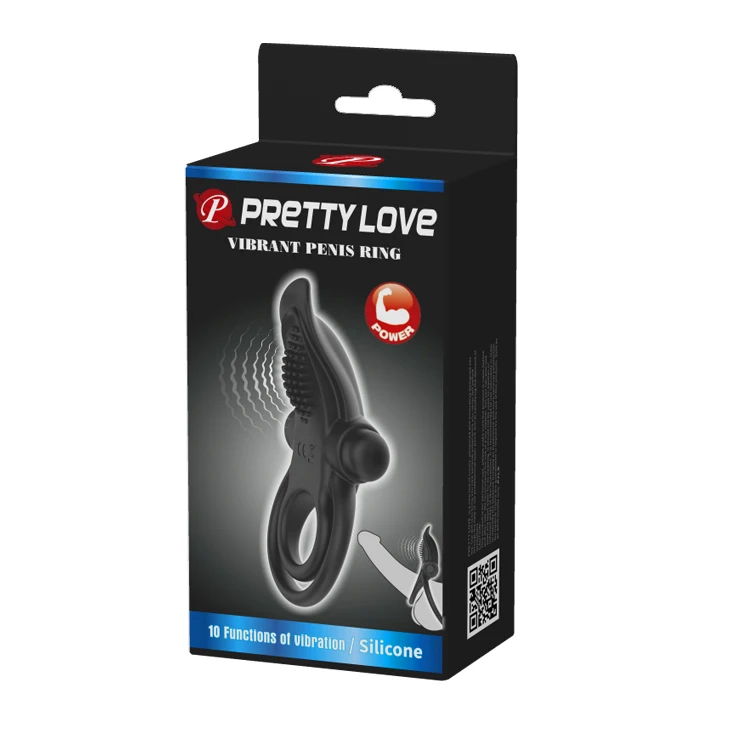 Вибратор Pretty Love для мужчин 10 скоростей вибрирующее кольцо Мощный вибратор точки G