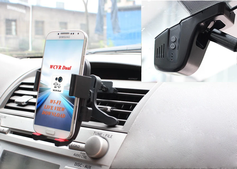 Kampacar автомобильный Wifi DVR Dash камеры мини Dashcam 2 видео регистратор Wifi двойной объектив передний и задний вид авто видеорегистраторы 24H парковка