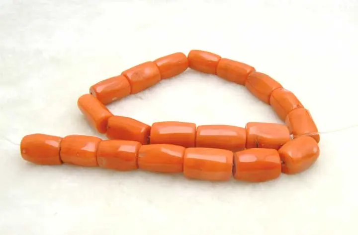 

SALE 14mm*15mm nature Pink Column Knurl Coral strand 15 inch-los37 wholesale/retail Free ship