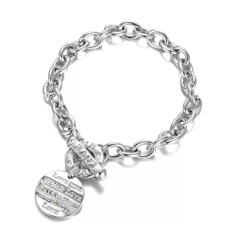 MxGxFam круглые подвески цепочка браслеты для женщин кристалл любовь ювелирные