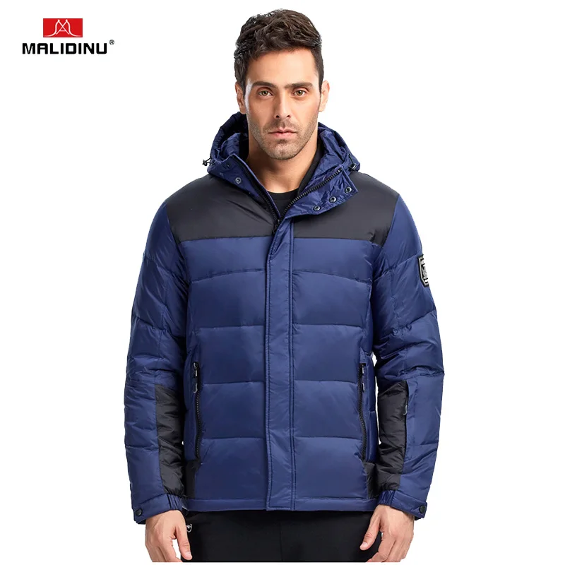 MALIDINU 2022 Men Down Jacket Winter Jacket Brand Warm Down Coat Mens Jackets Down Parka Patchwork Down Jackets Sports Outwear
