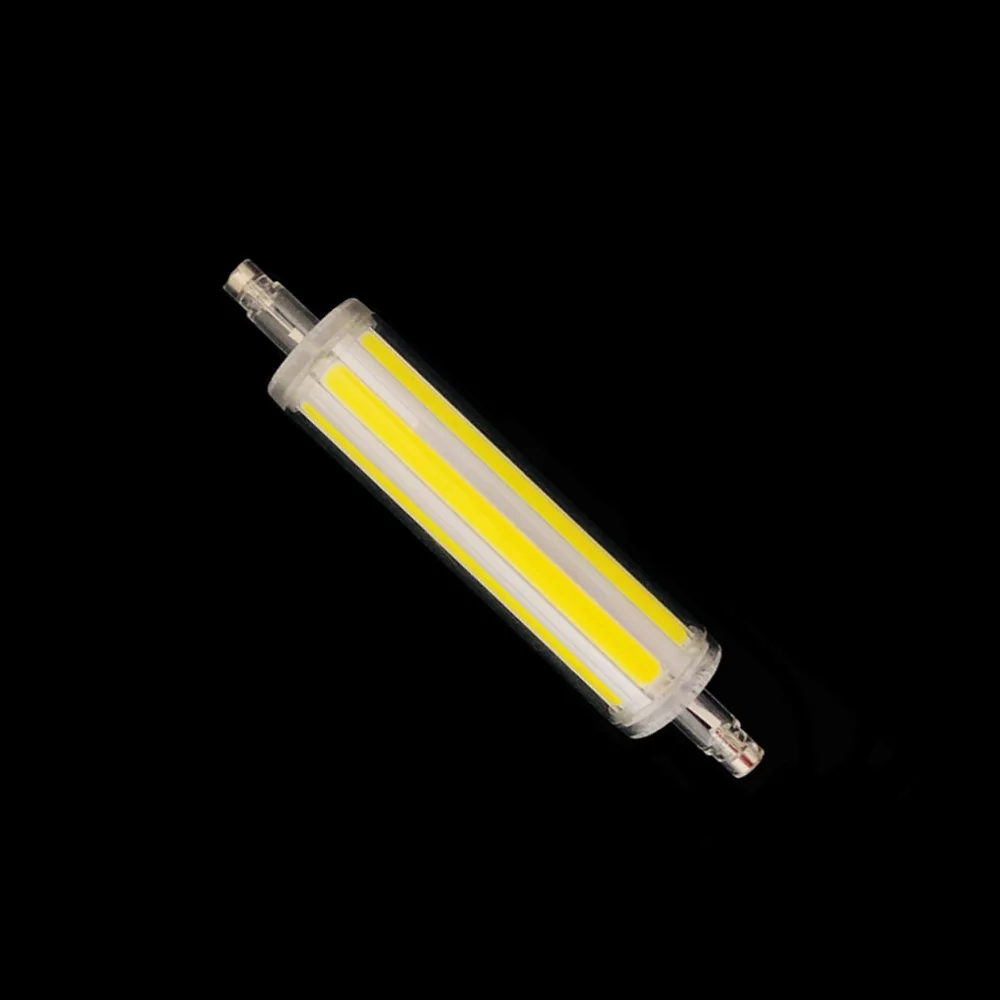 Регулятор освещения светодиодный R7S Light 118 мм 10 W COB R7S лампа J118 светодиодный кукурузы Ламповые трубки заменить галогенные лампы AC 85-265 V 110 V 220 V затемнения
