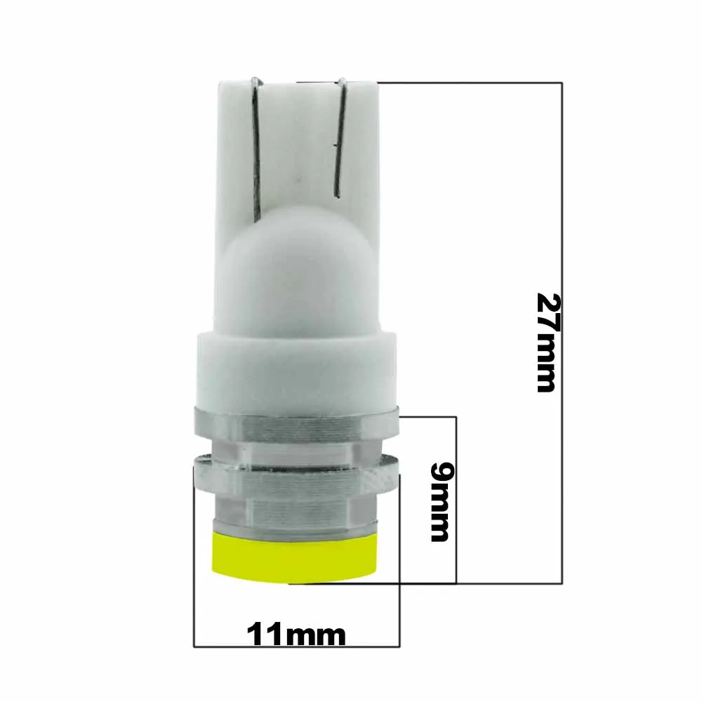 10Pcs T10 LED 3D W5W 194 Bulb 12V Car Styling Bulbs Dome Marker License Plate Light Door Reading Lamp Accessories 6000K | Автомобили и