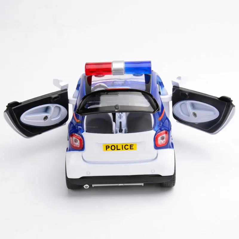 Новинка 1:32 игрушечный автомобиль Bz Smart police из металлического сплава литая модель