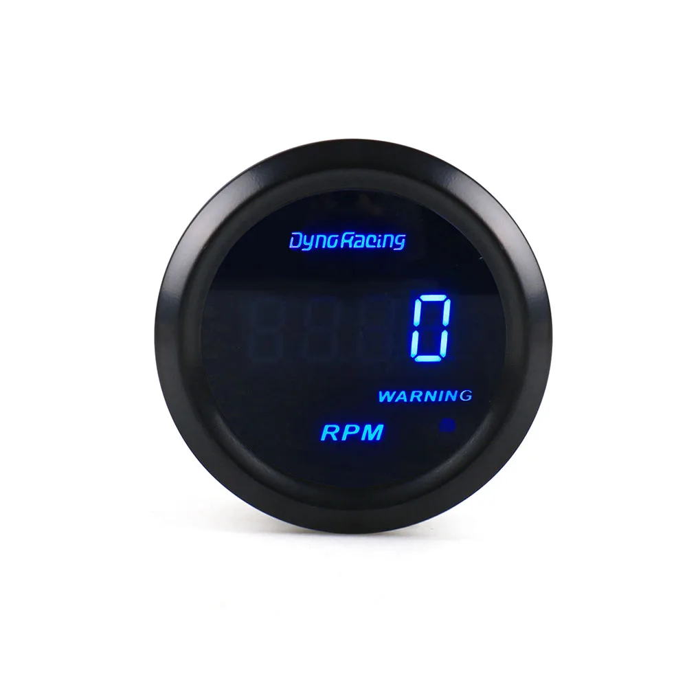 Tachometer Dynoracing " 52 мм Автомобильный цифровой Тахометр Датчик Оборотов турбо Boost Gauge PSI вольтметр температура воды Температура масла Датчик давления масла - Цвет: Tachometer