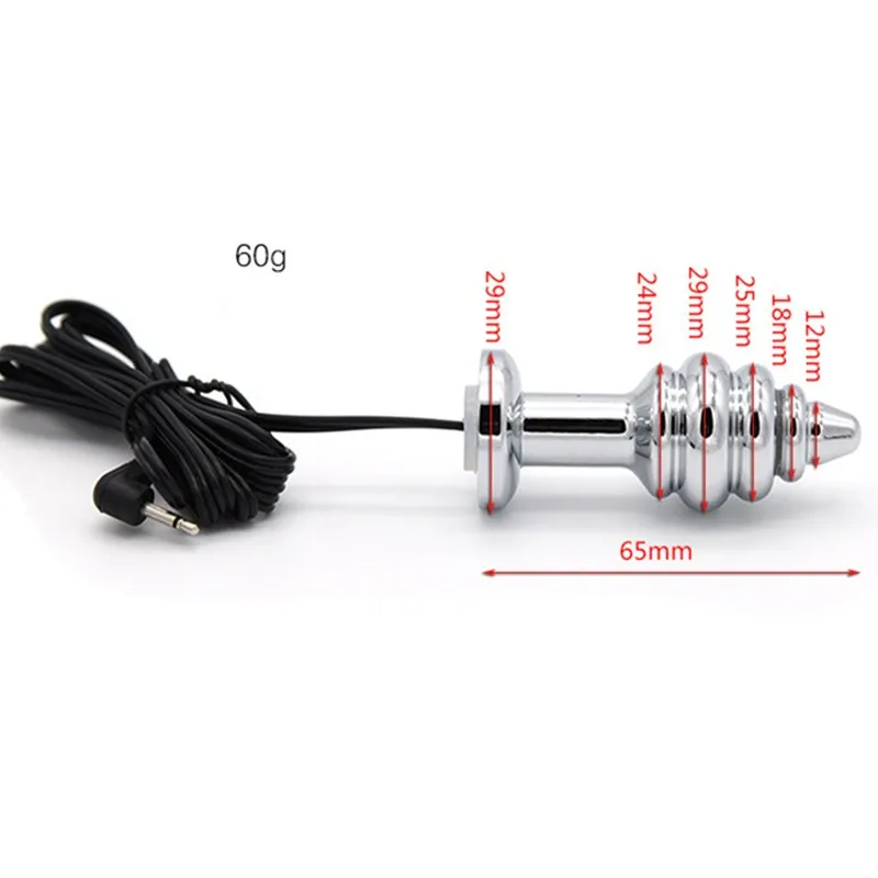 Newest Stainless Steel Anal Bullet Butt Plug Pussy Electric Shock Massager Men Medical Themed Product Sex Toy I9-131 | Красота и