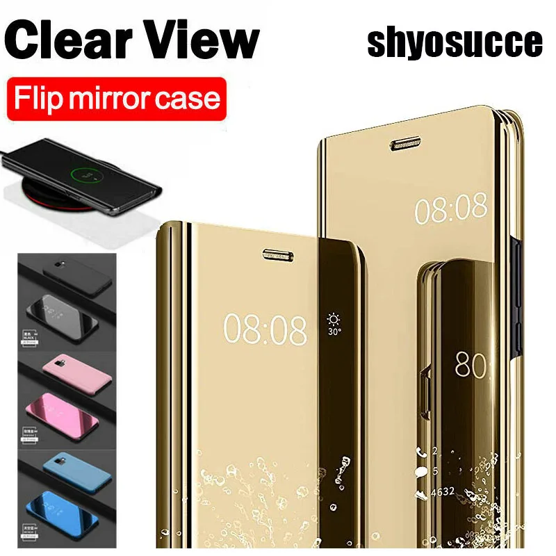 Флип чехол для Samsung S10 Lite M10 M20 A30 A70 A8S A6S A9S зеркальные Чехлы Galaxy S10E A50 A20|Бамперы| |