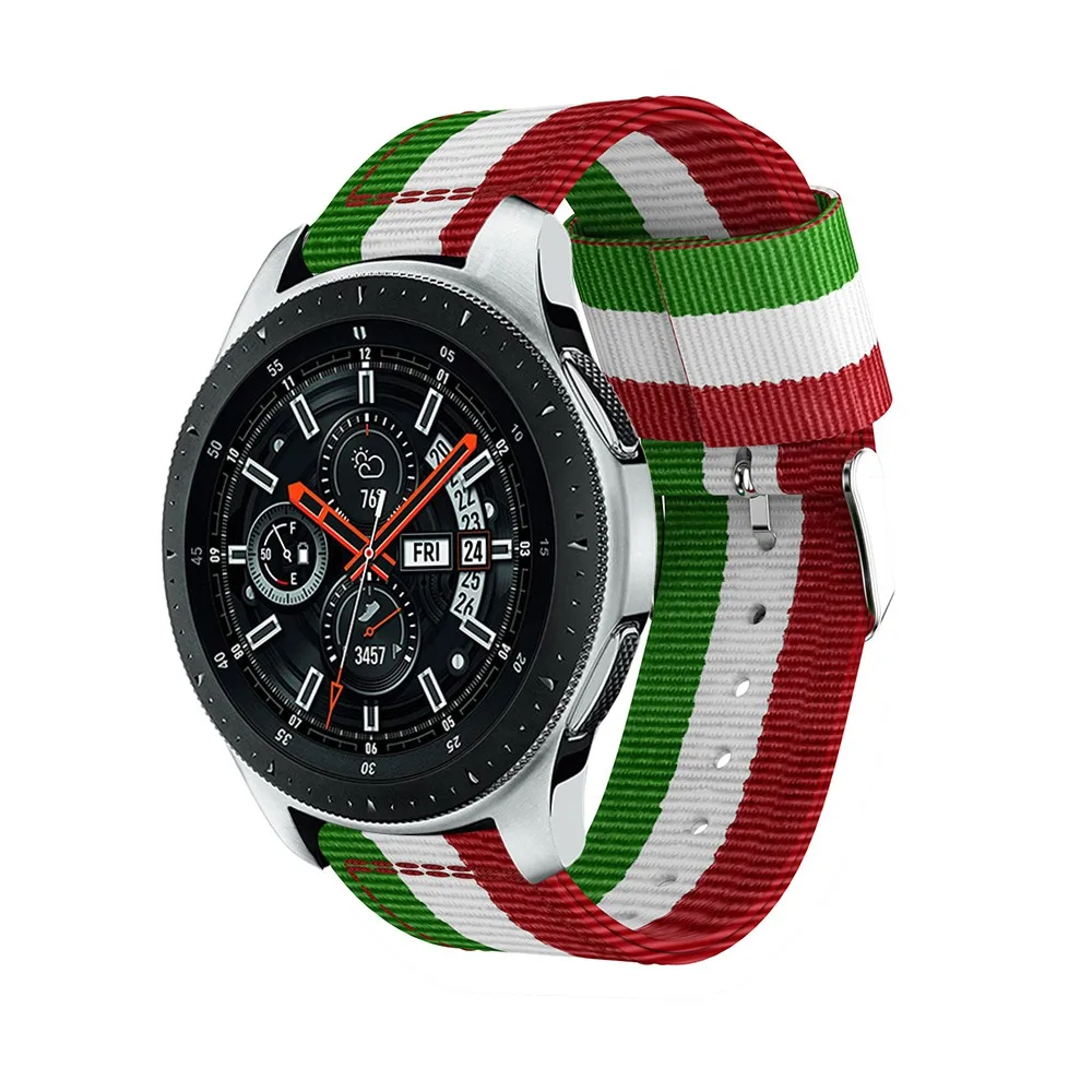 Спортивный нейлоновый ремешок для Samsung Galaxy Watch 22 мм 46 смарт часов Gear S3 сменный