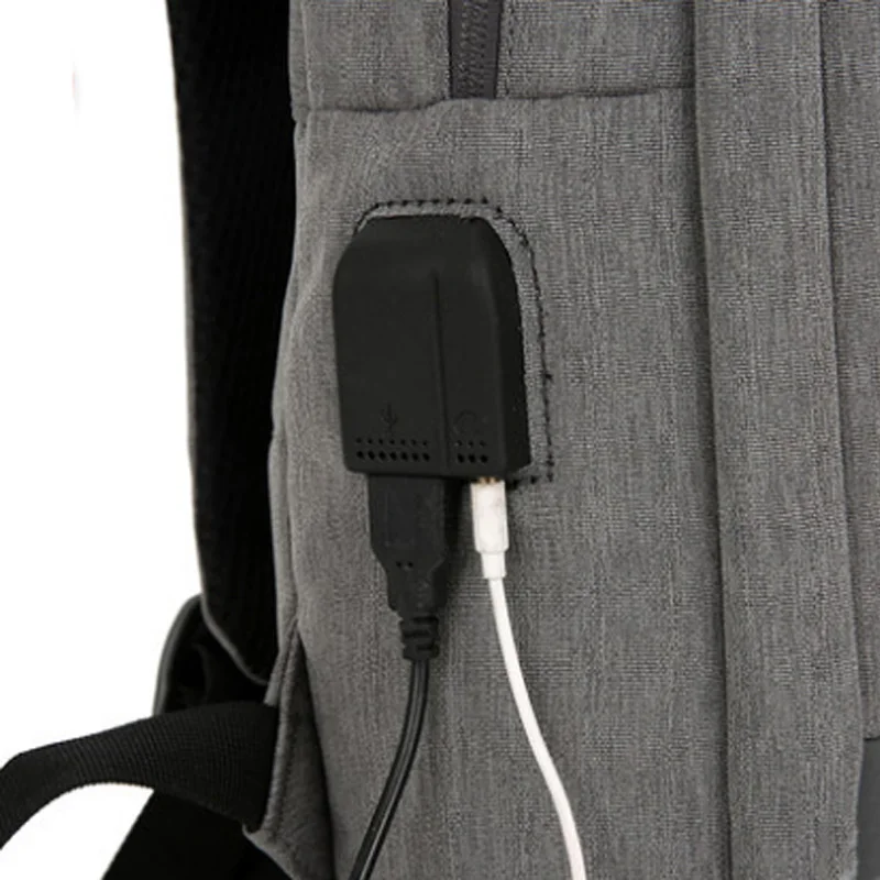 Рюкзак для ноутбука с USB зарядкой 15 6 дюйма кражи женщин и мужчин школьные сумки