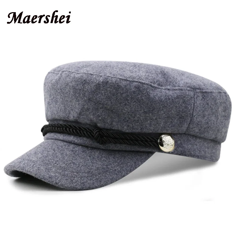 MAERSHEI женская военная шапка бейсболка Gorras planas cap s Женская кепка с якорем зимние винтажные шапки